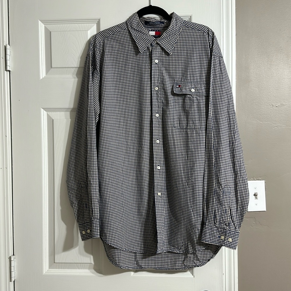 Tommy Hilfiger Cotton Checkered Button Down